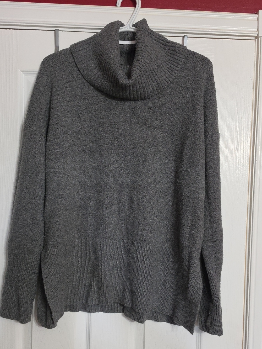 Nanette Lepore Charcoal Gray Cowl Neck Sweater